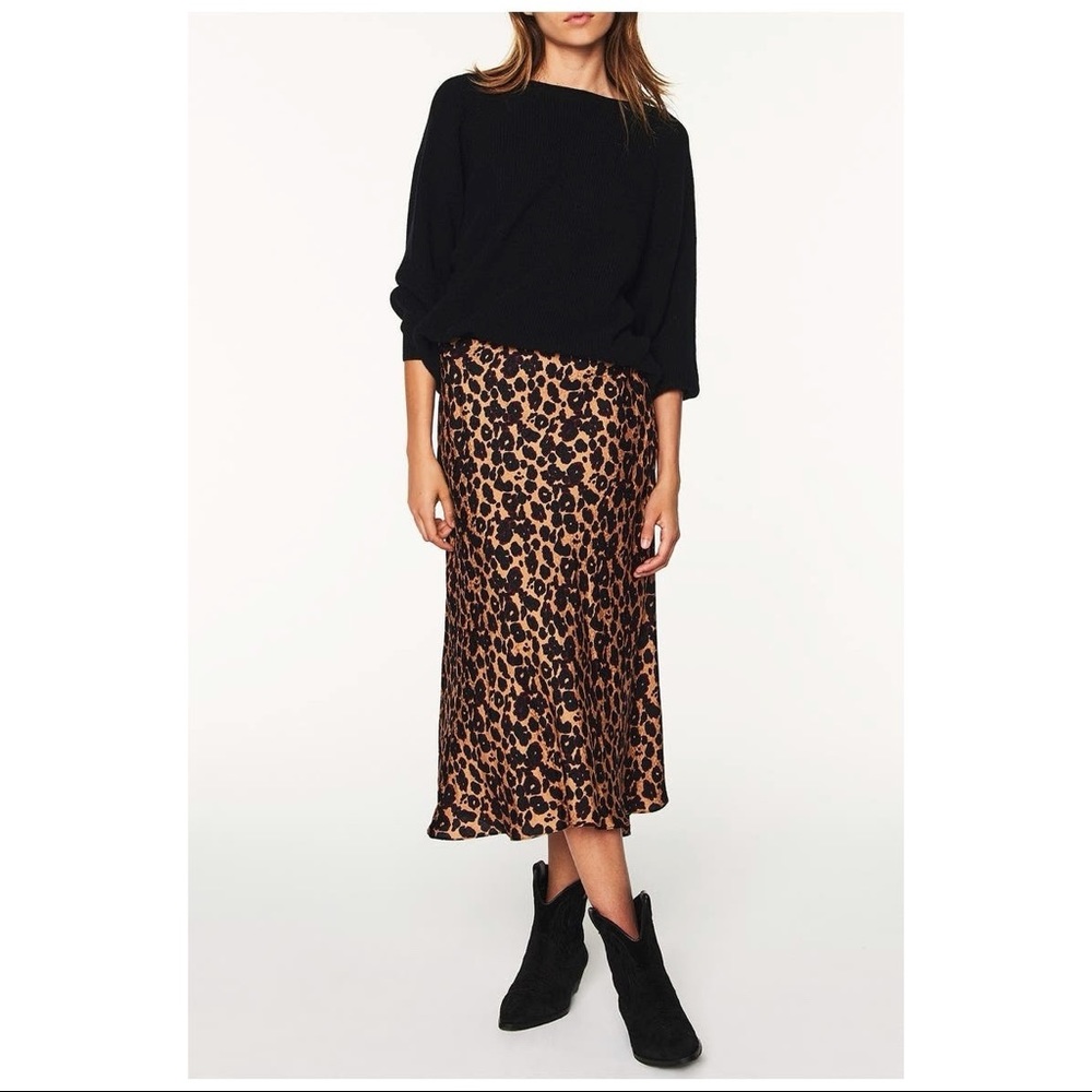 Ba&sh Silk Teddy Skirt
